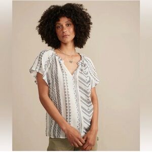 Women's Marine Layer Lana Jacquard Short Sleeve. XS